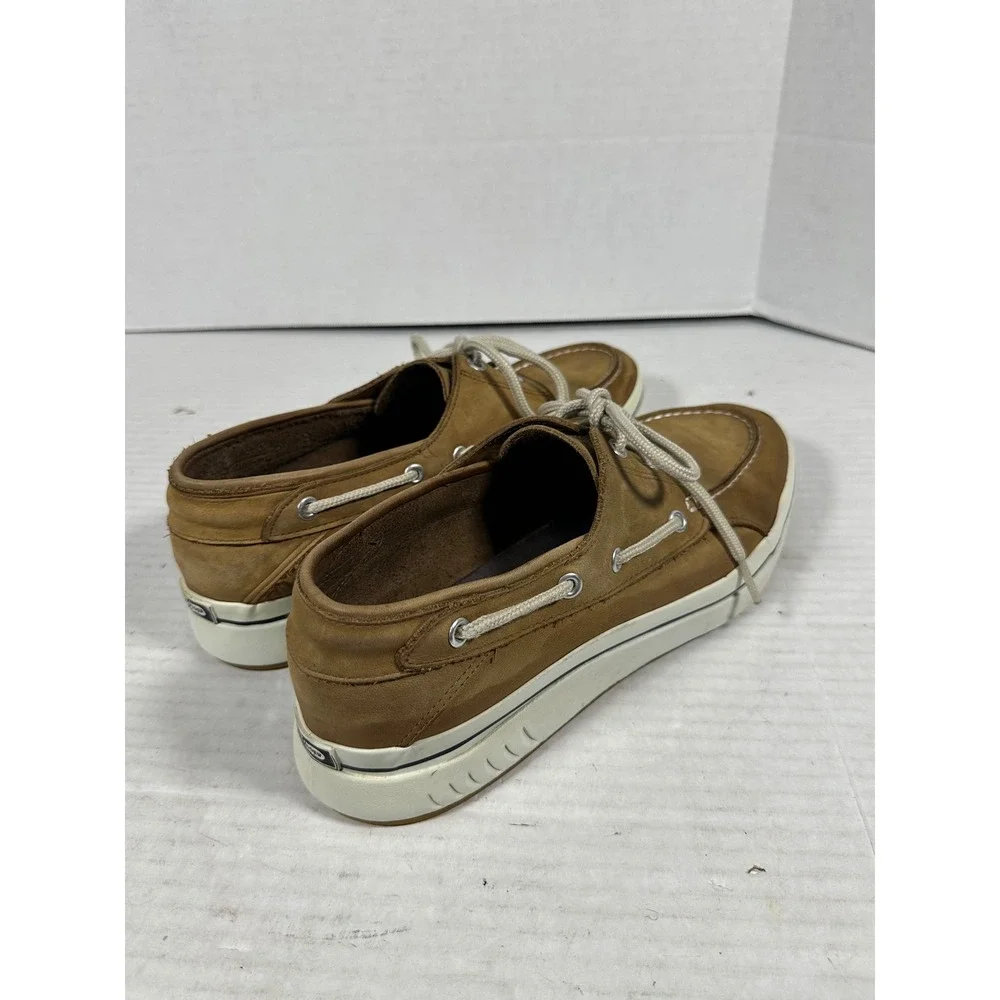 Sperry Top-Sider Mens 11M Tan Leather Boat Shoes Moc Toe Loafers 0884130 D3-CH17